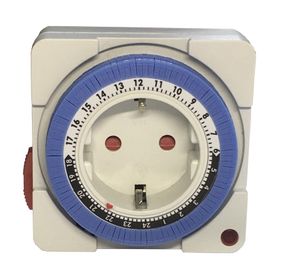 Розетка-таймер механическая сутки 15M/24H 48 ON/OFF 16A 230V Ny95000918