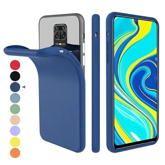 Чохол Candy Silicone для Xiaomi Redmi Note 9s / Note 9 Pro колір Бірюзовий | Зображення 2