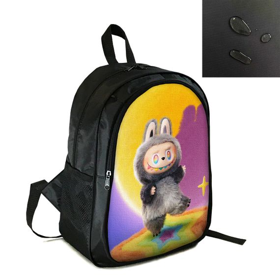 Рюкзак міський/шкільний 38×28см з принтом Лабубу/Labubu дитячий, підлітковий, спортивний (4154)