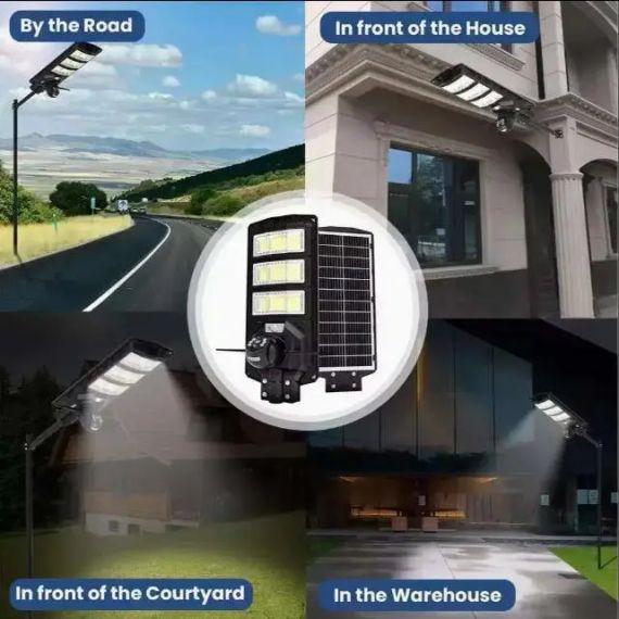 Камера-фонарь 4G уличный на солнечной батарее 300W с датчиком движения | Зображення 3