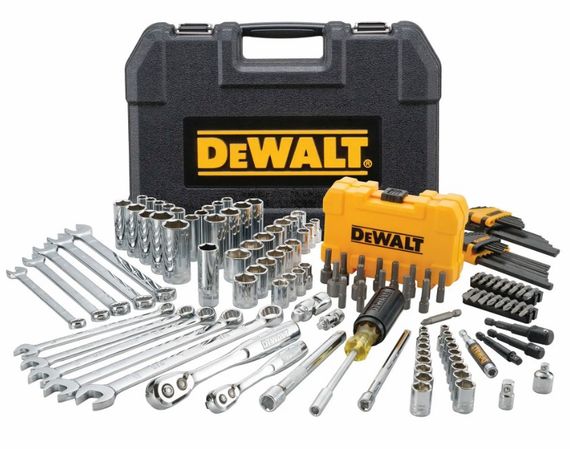 Набір головок, біт, шестигранних та накидних ключів DeWalt 1/4 та 3/8 142 предмети (DWMT73802-1) | Зображення 1