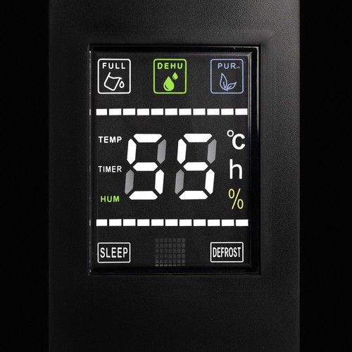 Осушувач повітря Ruhhy з гігростатом, ЖК-дисплеєм, таймером 24 год, УФ+TiO2, 1800 мл, Пельтьє, чорний | Зображення 1