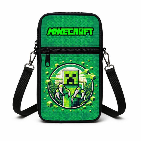 Сумка-чохол для телефону Minecraft,дитяча сумка через плече, водонепроникна міні-сумка (4792)