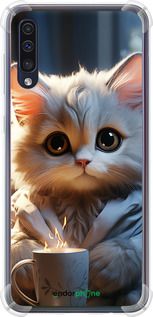 Чохол на Samsung Galaxy A50 2019 A505F Білий кіт "5646sp-1668-2448"