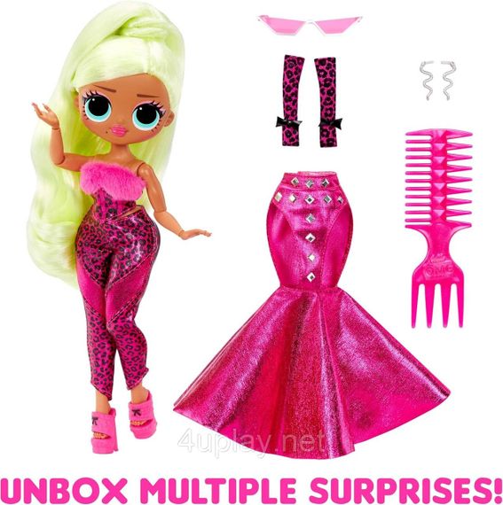 Лялька ЛОЛ Сюрприз ОМГ Леді Діва із аксесуарами LOL Surprise OMG Lady Diva Fashion Doll | Зображення 1