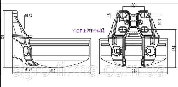 Поїлка з трубчастим клапаном, нержавіюча сталь 5 л | Зображення 1