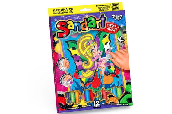 Набір для творчості SA-01-01,02,03,04...10 "Фреска із піску "Sand Art" DANKO | Зображення 2