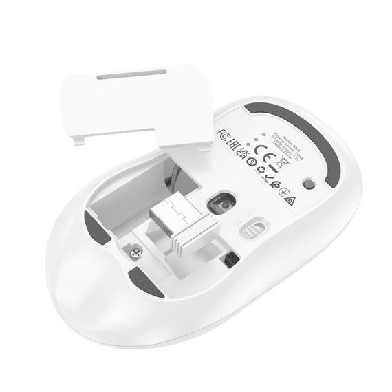 Мышь беспроводная HOCO GM25.1600DPI,2.4GHZ,White,Blister | Зображення 1
