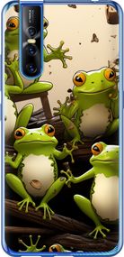 Чехол на Vivo V15 pro Жабки "5656u-1763-17620"