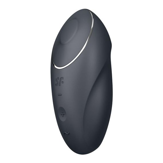 Вібростимулятор-пульсатор Satisfyer Tap & Climax 1 Grey, ефект постукування пальцем, 2 мотори Sex Aura | Зображення 3
