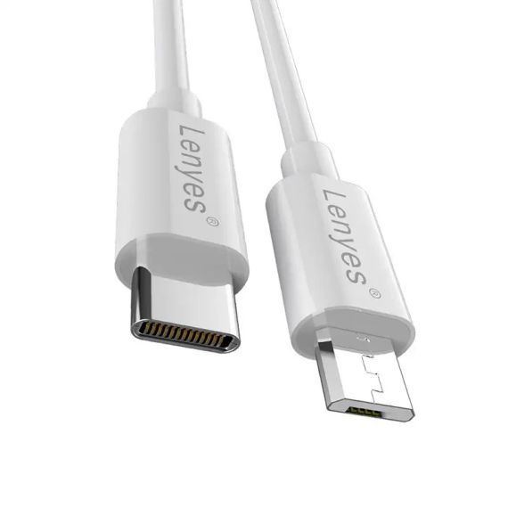 Кабель LENYES LC701 Type-C+Micro 1м 2.4A | Зображення 1
