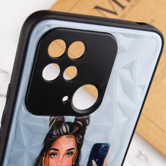 TPU+PC чохол Prisma Ladies для Xiaomi Redmi 10C / Poco C40 TPU+PC, Black in White | Зображення 4
