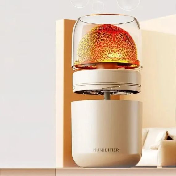 Нічний світильник-зволожувач JSQ-2, аромадіфузор, дизайн "вулкан" | Зображення 3