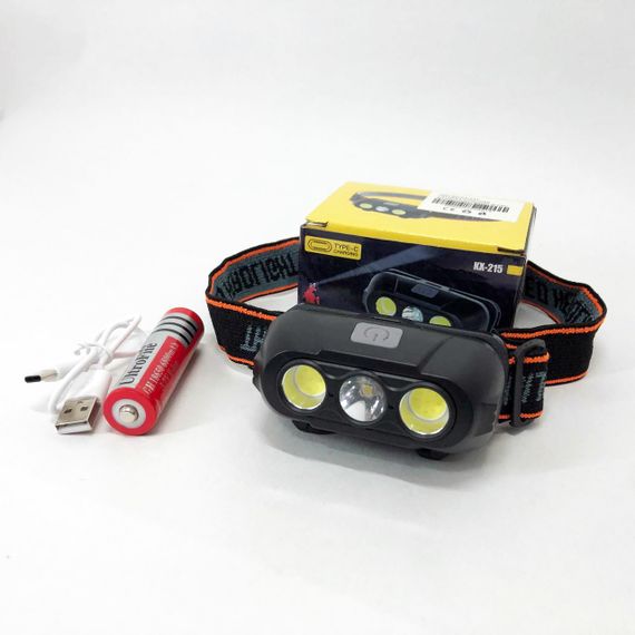 Ліхтар налобний AT-391 акумуляторний KX-215-LED-2COB | Зображення 5