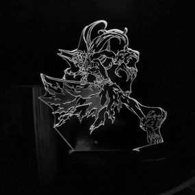 Акриловый светильник-ночник Ichigo Kurosaki Bleach белый tty-n002148