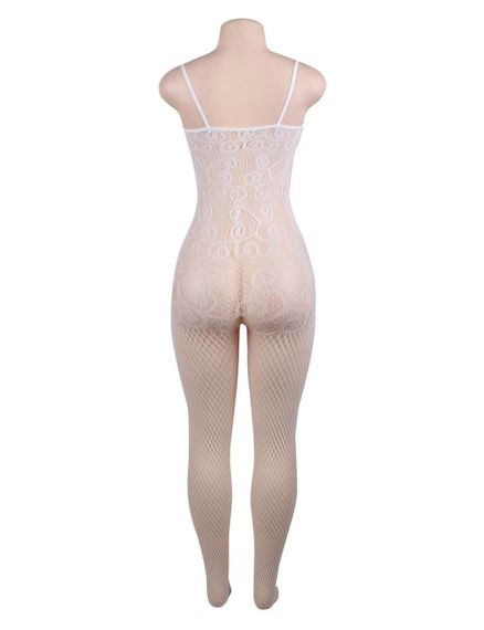 Бодистокинг ажурный с открытым доступом Star Night белый, XS-M sexstyle | Зображення 4