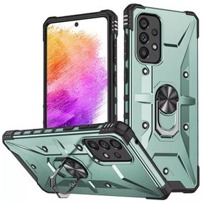 Ударостійкий чохол Pathfinder Ring для Samsung Galaxy A13 4G / A23 4G / M13 4G / M23 5G / A04s TPU+PC, Кольцо-держатель, Зеленый /