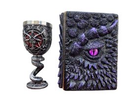 Подарунковий набір Келих 3D Бафомет і Блокнот 3D «Око Ілюзій»