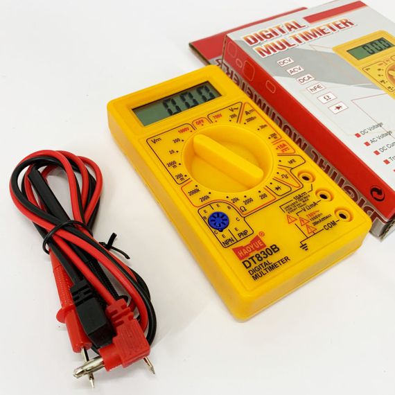 Универсальный измерительный прибор для тока HAOYUE DT830B, Мультиметр бытовой, Сетевой тестер электрика DM-15 | Зображення 4