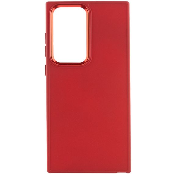 TPU чохол Bonbon Metal Style для Samsung Galaxy S24 Ultra Червоний / Red | Зображення 1