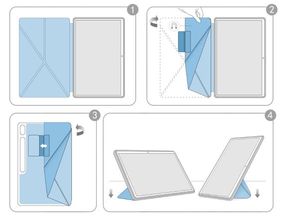Чохол Primolux Transformer для планшета Samsung Galaxy Tab S8 Ultra 14.6" (SM-X900 / SM-X906) - Grey | Зображення 5