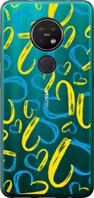 Чехол на Nokia 6.2 Сердца UA "5292u-2018-17620"