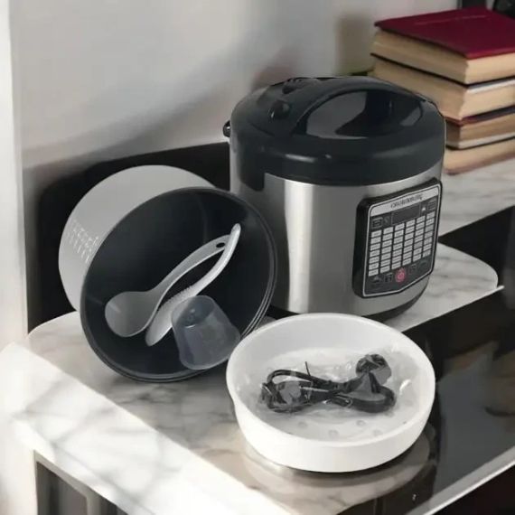 Мультиварка универсальная на 42 программы Crownberg CB 5527 из нержавеющей стали с чашей на 5л. | Зображення 2