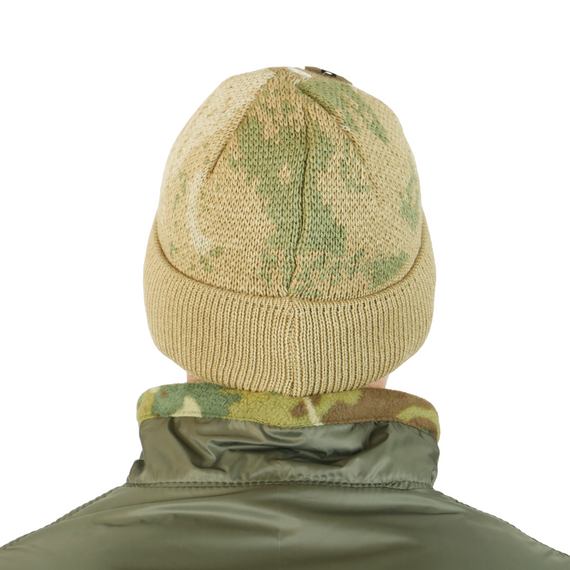 Шапка-балаклава вязаная Койот пиксель | Зображення 2