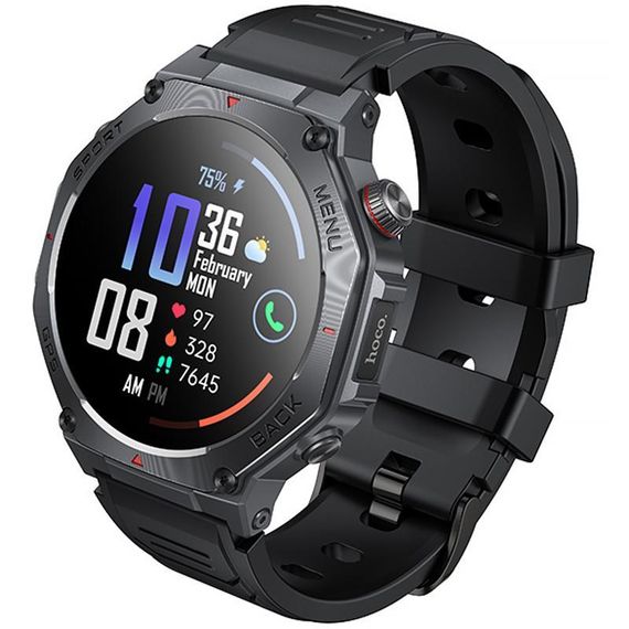 Смарт-годинник Hoco Smart Watch Y37 Smart sports watch (call version) Black