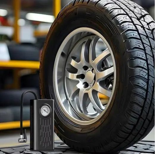 Портативний автомобільний компресор AND1322, насос від прикурювача 12V з манометром | Зображення 2