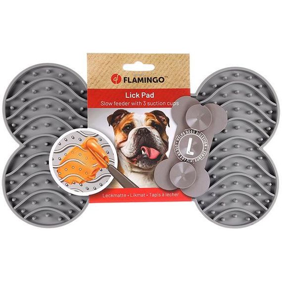 Flamingo Lick Pad Yummee фламинго лизательный коврик антистресс для собак и котов