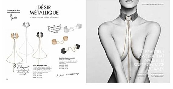 Ожерелье-ошейник з цепочкою Bijoux Indiscrets золоте, 59 см | Зображення 5
