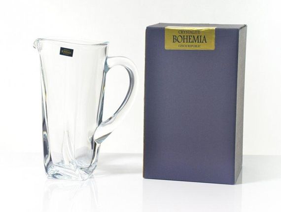 Кувшин стеклянный Bohemia Quadro 1.1 л (3K735/99A44/110), для воды, молока, напитков, универсальный | Зображення 3