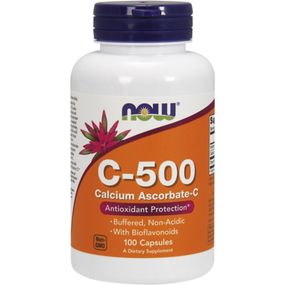 Витамин C NOW Foods Vitamin C-500 Calcium Ascorbate 500 mg 100 Caps