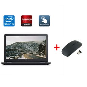 Ноутбук Dell Latitude E5570 / 15.6" (1920x1080) IPS Touch / Intel Core i5-6300U (2 (4) ядра по 2.4 - 3.0 GHz) / 8 GB DDR4 / 256 GB SSD / AMD Radeon R7 M360, 2 GB DDR3, 64-bit / WebCam / VGA / Windows 10 б/в + Подарунок Бездротова миша / USB