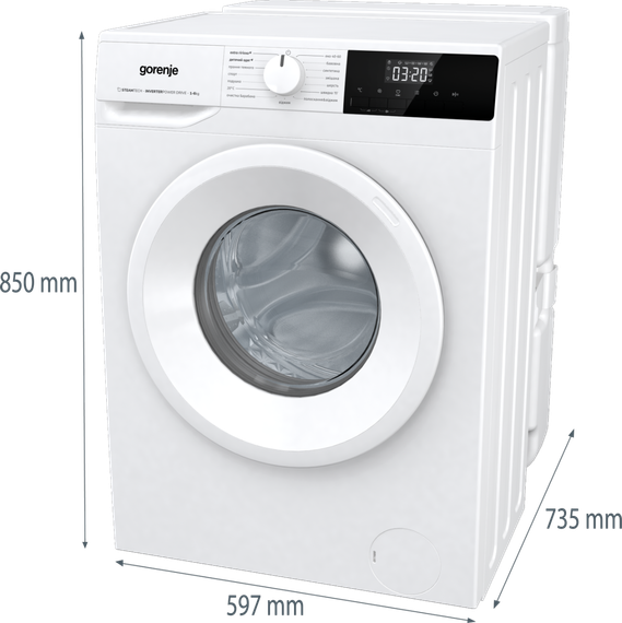 Пральна маш. GORENJE WNHPI62SCSIR 6 кг | Зображення 7