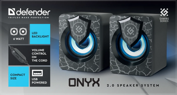 Акустика Defender 2.0 Onyx 6Вт USB Black (65038) | Зображення 8
