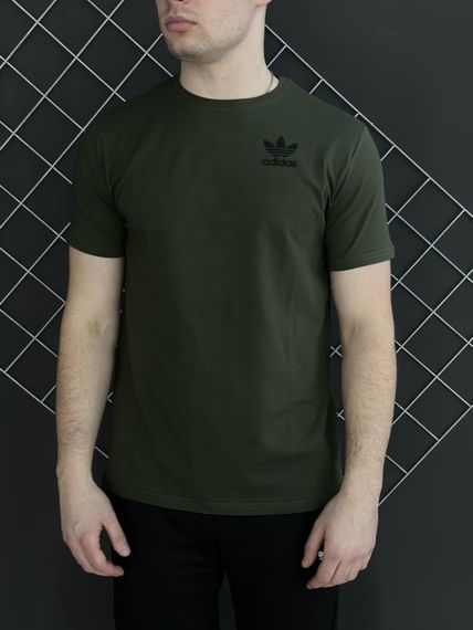Комплект 5 в 1 Adidas чорний худі + чорні штані + чорна жилетка + хакі футболка + 2 пари шкарпеток (чорні та білі) | Зображення 3