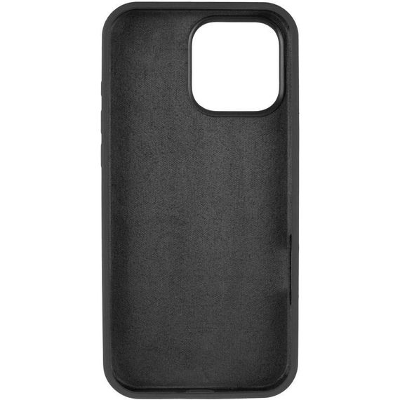 Чехол Silicone Case Full Protective (AA) для Apple iPhone 16 Pro Max (6.9") Черный / Black | Зображення 2