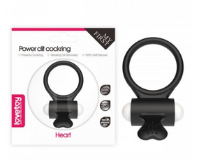 Эрекционное виброкольцо Power Clit Cockring , Black Sex Aura