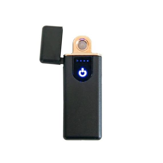 Електрозапальничка USB ZGP ABS, сенсорна електрична запальничка спіральна. VC-384 Колір чорний | Зображення 5