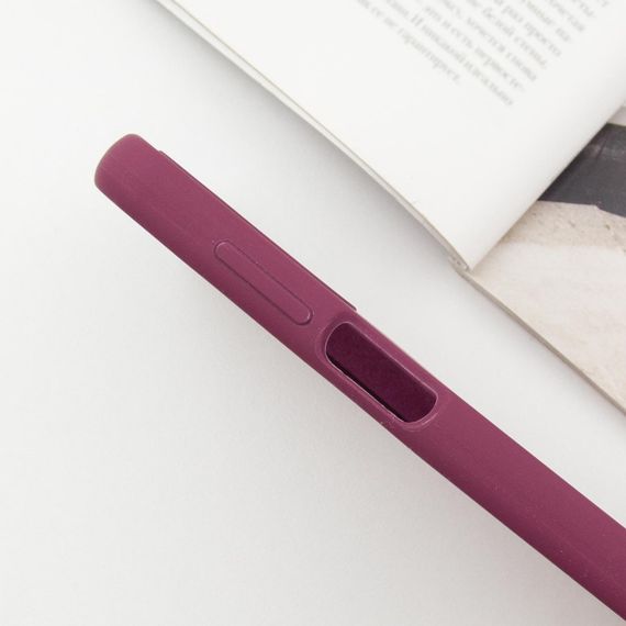 Чохол Silicone Cover Lakshmi Full Camera (AAA) with Logo для Samsung Galaxy A15 4G/5G / M15 5G Бордовий / Plum | Зображення 3