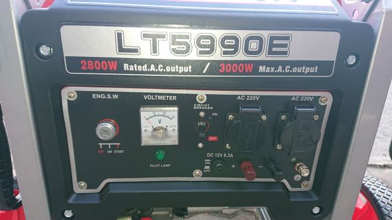 Генератор бензиновий LUTIAN LT5990E 3 кВт електростартер | Зображення 3