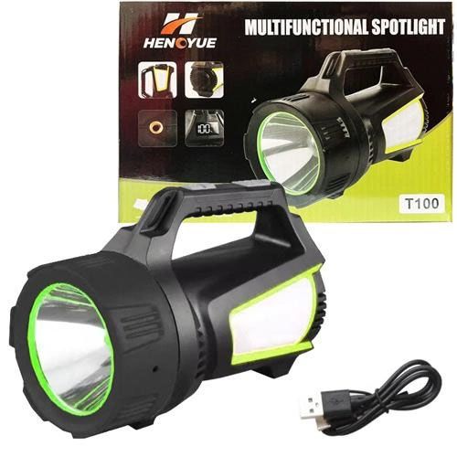 Ліхтар кемпінг переносний T100A-10W+2COB з бічними LED white/red/blue, Акумуляторна лампа для кемпінгу | Зображення 2