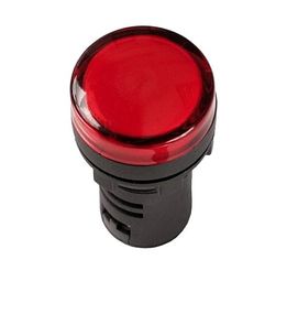 Лампа AD22DS d22mm красная 12V AC/DC Ny95502203