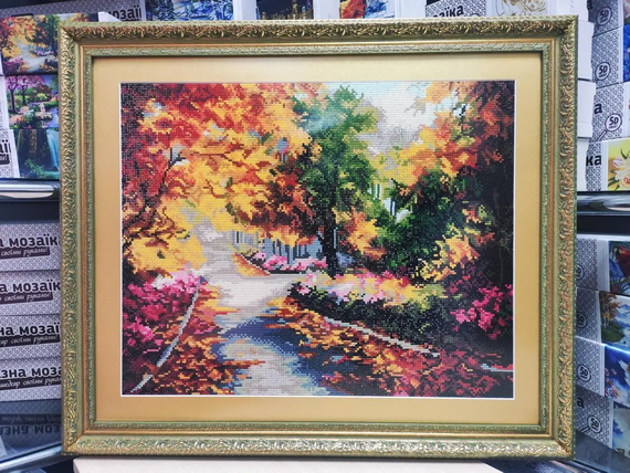 Алмазна мозаїка Кольорова осінь 40х50 см ColorArt  SP041 | Зображення 6