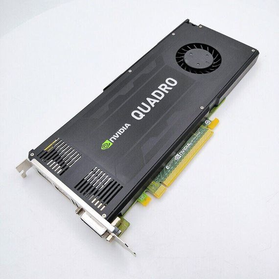Дискретна відеокарта nVidia Quadro K4000, 3 GB GDDR5, 192-bit / DVI, DisplayPort у системний блок б/в | Зображення 2