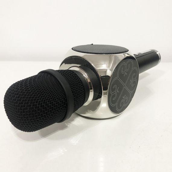Бездротовий Bluetooth Мікрофон для Караоке Мікрофон DM Karaoke Y 63 + BT. Колір: чорний з сріблом | Зображення 5