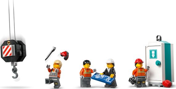 Конструктор LEGO City Жовтий пересувний будівельний кран 60409 | Зображення 7