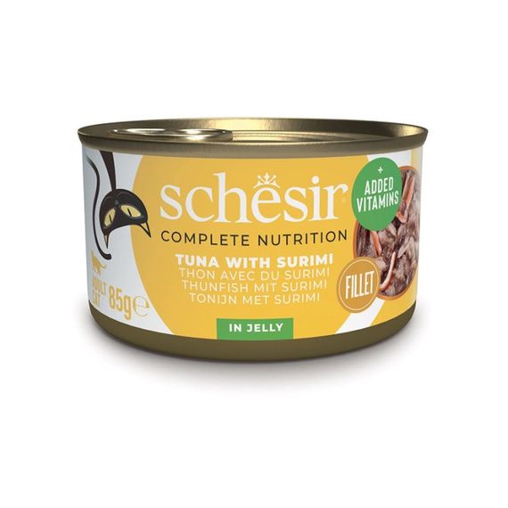Schesir Tuna With Surimi вологий корм для котів з тунцем та сурімі, 85 гр